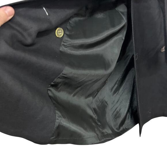 Minimalist chic trench dress Maggy London black linen blend belted‎ size 4 - Picture 5 of 6